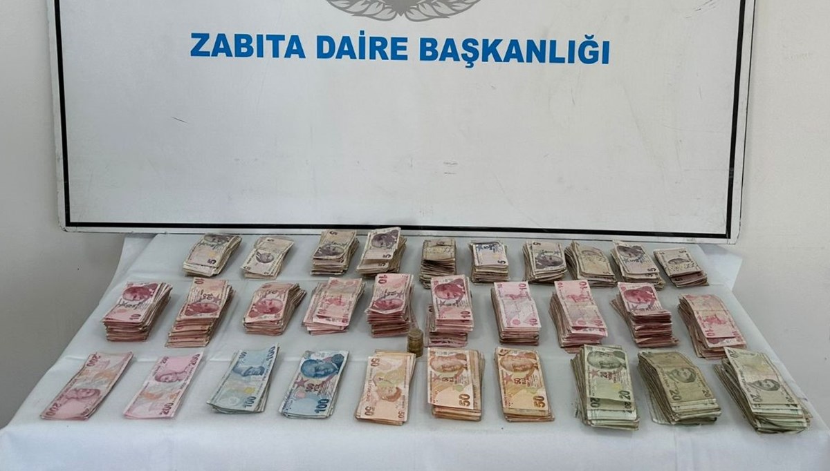 Dilencinin üzerinden 34 bin lira çıktı