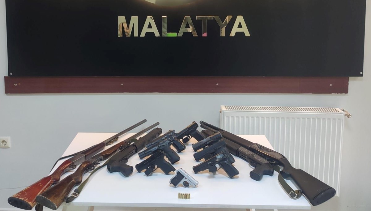 Malatya'da silah kaçakçılığı operasyonu: 13 gözaltı