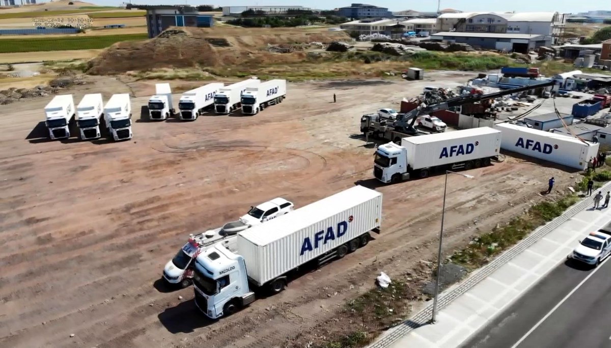 AFAD’dan Silivri’de konteyner ve çadır hazırlığı (Olası Marmara depreminde kullanılacak)