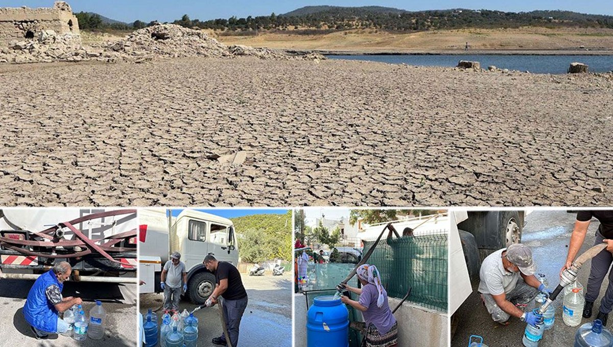 Barajlar kurudu: Bodrumlular evlerine tankerle su taşıyor