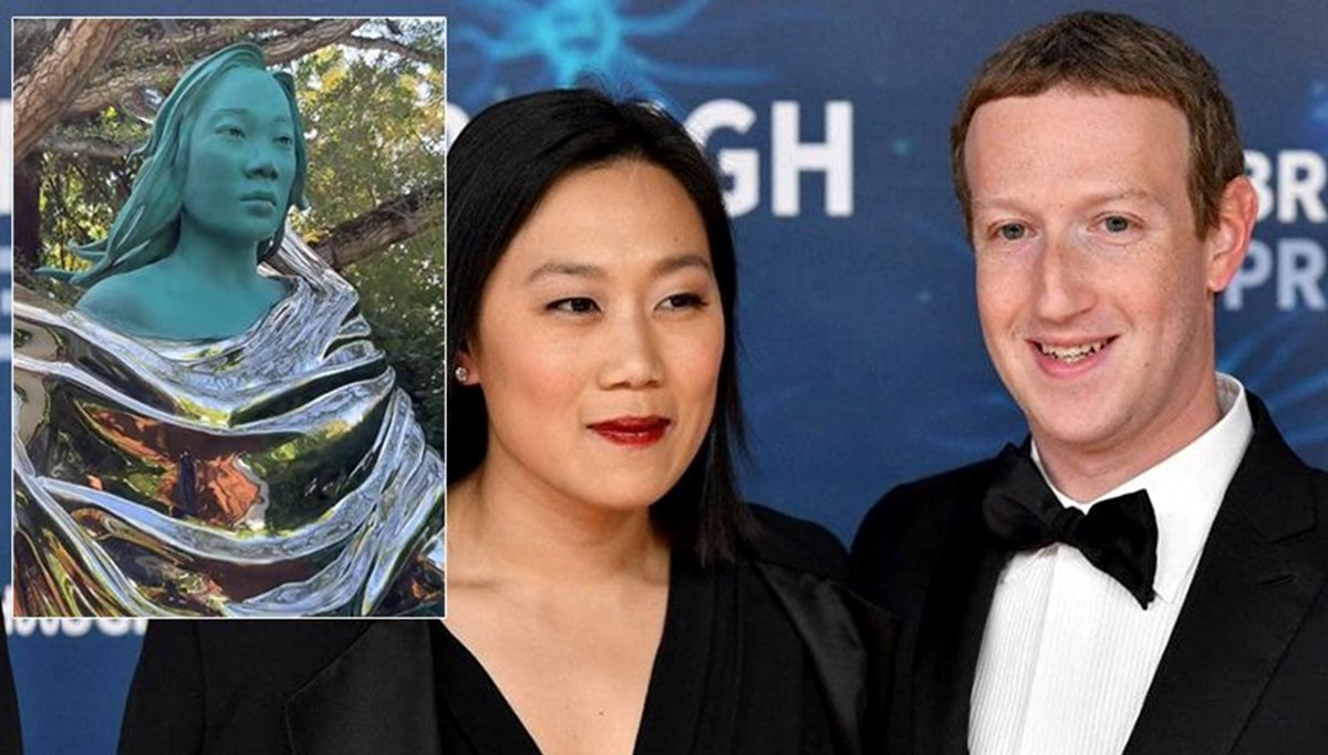 Mark Zuckerberg eşinin heykelini yaptırdı