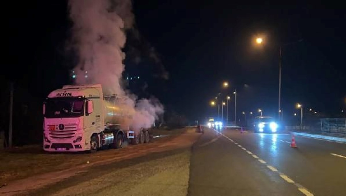 Tankerden kimyasal madde sızdı: Ekipler alarma geçti