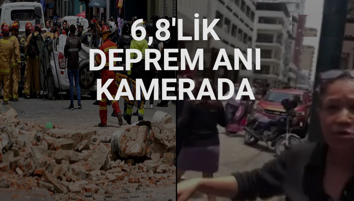 Ekvador'da 6,8 büyüklüğünde deprem