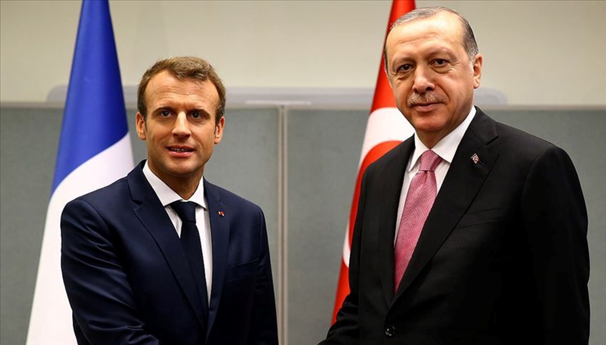 Cumhurbaşkanı Erdoğan, Macron'la görüştü