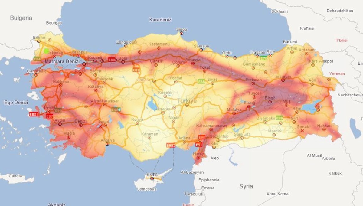 Evimin altından fay hattı geçiyor mu? 45 il ve 110 ilçe deprem riski taşıyor (2024 MTA yenilenmiş diri fay haritası)