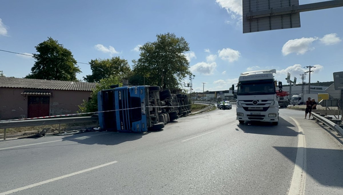 İstanbul'da beton mikseri kazası