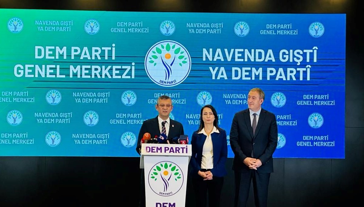 Özgür Özel'den DEM Parti'ye ziyaret: 