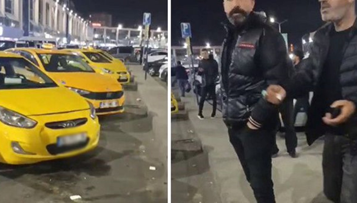 İstanbul'da taksiciyle yolcunun 